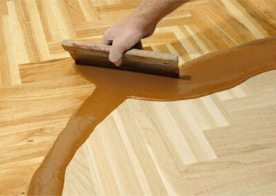 gap filling on parquet flooring London